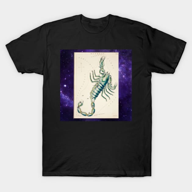 Scorpio Astrological Chart. T-Shirt by Rosettemusicandguitar